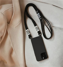 Charger l'image dans la galerie, Coque Souple en Silicone avec Lanière pour iPhone Protection et Style Réunis