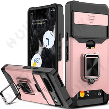 Charger l'image dans la galerie, Coque Robuste avec porte-cartes et Support Magnétique pour Google Pixel