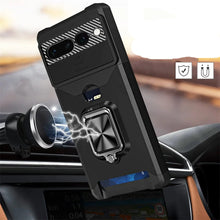 Charger l'image dans la galerie, Coque Robuste avec porte-cartes et Support Magnétique pour Google Pixel