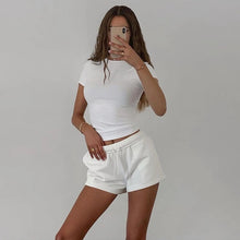 Charger l'image dans la galerie, T-Shirt à Manches Courtes pour Femme – Simple et Décontracté