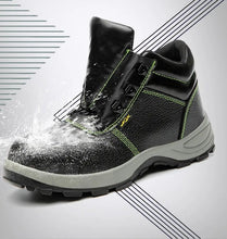 Charger l'image dans la galerie, Chaussure de sécurité d'Hiver en Cuir avec Embout en Acier, Anti-Perforation