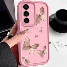 Charger l'image dans la galerie, Coque Souple en TPU avec Papillon Doré pour Samsung Galaxy