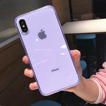 Charger l'image dans la galerie, Coque de Téléphone Transparente Antichoc Colorée – Protection TPU pour iPhone