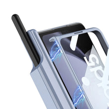 Charger l'image dans la galerie, Coque à Charnière Magnétique avec Porte-Stylo et Support de Déclinaison pour Samsung Galaxy Z Fold 5 – Compatible MagSafe