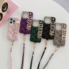 Charger l'image dans la galerie, Coque personnalisées en cuir de luxe pour iPhone