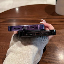Charger l'image dans la galerie, Étui de Luxe en Cuir d'Agneau Plaqué pour iPhone