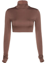 Charger l'image dans la galerie, Crop Top Manches Longues pour Femmes