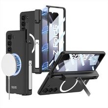 Charger l'image dans la galerie, Coque à Charnière Magnétique avec Porte-Stylo et Support de Déclinaison pour Samsung Galaxy Z Fold 5 – Compatible MagSafe