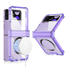 Charger l'image dans la galerie, Coque avec Charge Sans Fil MagSafe pour Samsung Galaxy Z Flip 5/4/3 – Protection Antichoc et Charnière Colorée