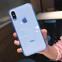 Charger l'image dans la galerie, Coque de Téléphone Transparente Antichoc Colorée – Protection TPU pour iPhone