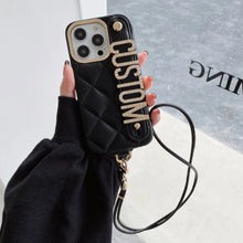 Charger l'image dans la galerie, Coque personnalisées en cuir de luxe pour iPhone