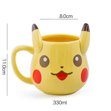 Charger l'image dans la galerie, Ensemble de tasse, bol et assiette en céramique Pikachu