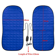 Charger l'image dans la galerie, 2en1 Coussin De Siège De Voiture Chauffant 12V Housses de siège auto