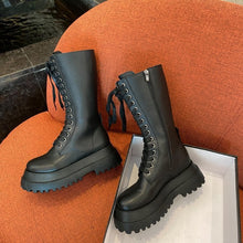 Charger l'image dans la galerie, Bottes en Cuir mi-Mollet pour femmes