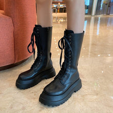 Charger l'image dans la galerie, Bottes en Cuir mi-Mollet pour femmes