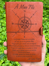 Charger l'image dans la galerie, À Mon fils- Protège tes rêves - cadeau personalisé - Journal Vintage Agenda