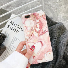 Charger l'image dans la galerie, Coque Haute Protection Avec Motif Marbre Pour iPhone