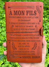 Charger l'image dans la galerie, À Mon Fils - Maman - N’oublie Jamais que je t'aime- cadeau personalisé - Journal Vintage Agenda