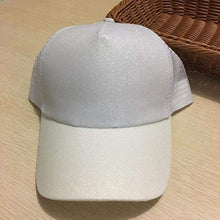 Charger l'image dans la galerie, CASQUETTE AVEC OUVERTURE POUR QUEUE DE CHEVAL - Glitter CC Blanc - Casquettes de Baseball