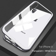 Charger l'image dans la galerie, Coque à Adsorption Magnétique Super Résistante Pour iPhone - Argent claire / For iPhone 7