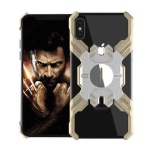 Charger l'image dans la galerie, Coque des Héros Protection Antichoc En Métal pour iPhone - iPhone XR / Doré Argent