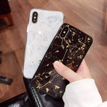 Charger l'image dans la galerie, Coque Haute Protection Avec Motif Marbre Pour iPhone - Half-wrapped Case