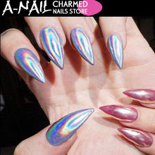 Charger l'image dans la galerie, Glitter Poudre Parfait Holographique Ongles Poussière Laser Holo Ongles Pigment Argent Décorations - Paillettes à ongles
