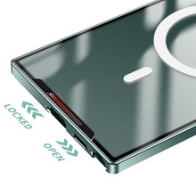 Charger l'image dans la galerie, Coque en Métal avec Dos Transparent Compatible MagSafe pour Samsung