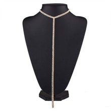 Charger l'image dans la galerie, Strass paillette doré argenté élégant ras du cou - Or unique - Choker Necklaces