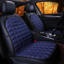 Charger l'image dans la galerie, 2en1 Coussin De Siège De Voiture Chauffant 12V Housses de siège auto Bleu