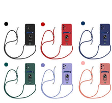 Charger l'image dans la galerie, Coque en Silicone avec porte-anneau magnétique pour Samsung
