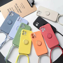 Charger l'image dans la galerie, Coque avec cordon et support de bague pour Samsung
