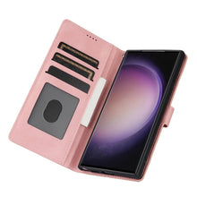 Charger l'image dans la galerie, Étui de Téléphone en Cuir avec Porte-Cartes pour Samsung  série S24
