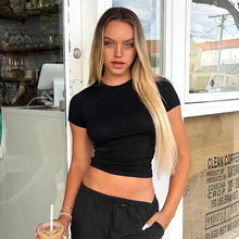 Charger l'image dans la galerie, T-Shirt à Manches Courtes pour Femme – Simple et Décontracté
