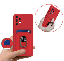 Charger l'image dans la galerie, Coque en Silicone avec porte-anneau magnétique pour Samsung
