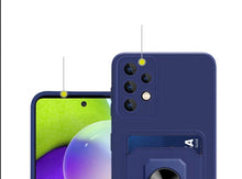 Charger l'image dans la galerie, Coque en Silicone avec porte-anneau magnétique pour Samsung
