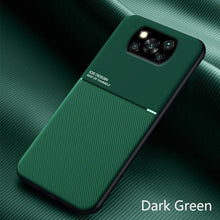 Charger l'image dans la galerie, Coque de Téléphone en Cuir avec Plaque de Support Magnétique pour Voiture
