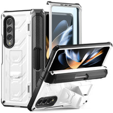 Charger l'image dans la galerie, Coque Antichoc avec Protection de Charnière et Support S-Pen pour Samsung Galaxy Z Fold 4/3 – Protecteur d'Écran Intégré
