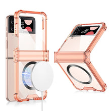 Charger l'image dans la galerie, Coque avec Charge Sans Fil MagSafe pour Samsung Galaxy Z Flip 5/4/3 – Protection Antichoc et Charnière Colorée
