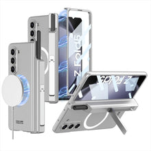 Charger l'image dans la galerie, Coque à Charnière Magnétique avec Porte-Stylo et Support de Déclinaison pour Samsung Galaxy Z Fold 5 – Compatible MagSafe
