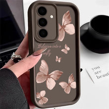 Charger l'image dans la galerie, Coque Souple en TPU avec Papillon Doré pour Samsung Galaxy
