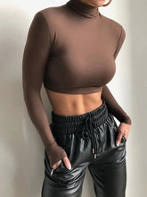 Charger l'image dans la galerie, Crop Top Manches Longues pour Femmes
