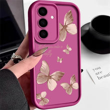 Charger l'image dans la galerie, Coque Souple en TPU avec Papillon Doré pour Samsung Galaxy
