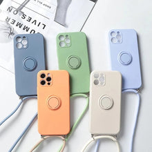 Charger l'image dans la galerie, Coque avec cordon et support de bague pour Samsung
