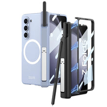 Charger l'image dans la galerie, Coque à Charnière Magnétique avec Porte-Stylo et Support de Déclinaison pour Samsung Galaxy Z Fold 5 – Compatible MagSafe
