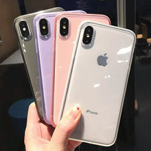 Charger l'image dans la galerie, Coque de Téléphone Transparente Antichoc Colorée  – Protection TPU pour iPhone
