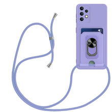 Charger l'image dans la galerie, Coque en Silicone avec porte-anneau magnétique pour Samsung
