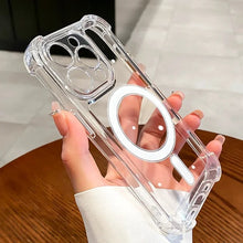 Charger l'image dans la galerie, Coque pour iPhone Transparent Compatible MagSafe
