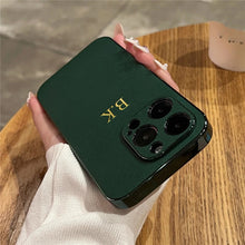Charger l'image dans la galerie, Étui de Luxe en Cuir d'Agneau Plaqué pour iPhone
