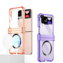 Charger l'image dans la galerie, Coque avec Charge Sans Fil MagSafe pour Samsung Galaxy Z Flip 5/4/3 – Protection Antichoc et Charnière Colorée
